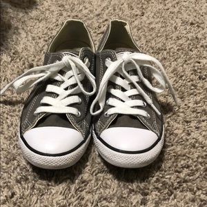 Converse petite style gray color size 6